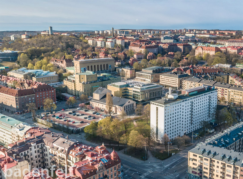 Flygfoto Göteborg Götaplatsen